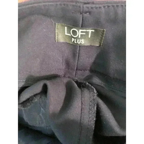 Loft Plus Marissa Size 16 Navy Blue Dress Pants Skinny - Picture 6 of 8